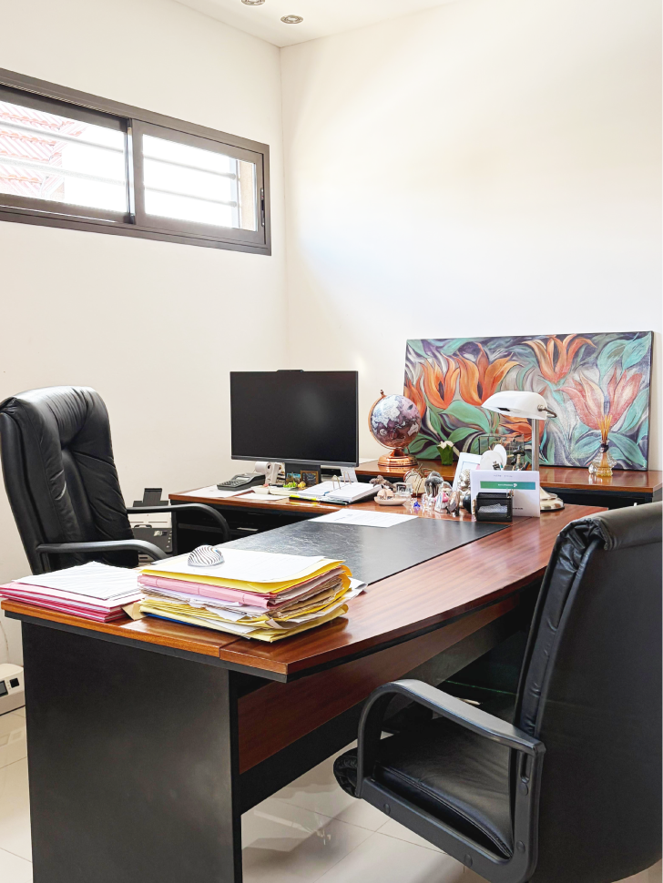 Escritorio de trabajo del Estudio